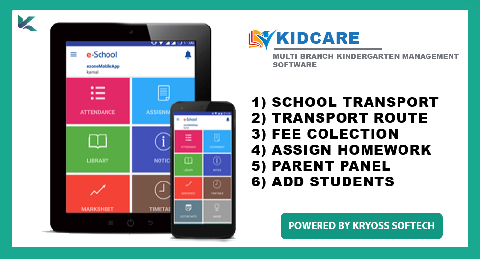Kidcare - Multi branch kindergarten management software