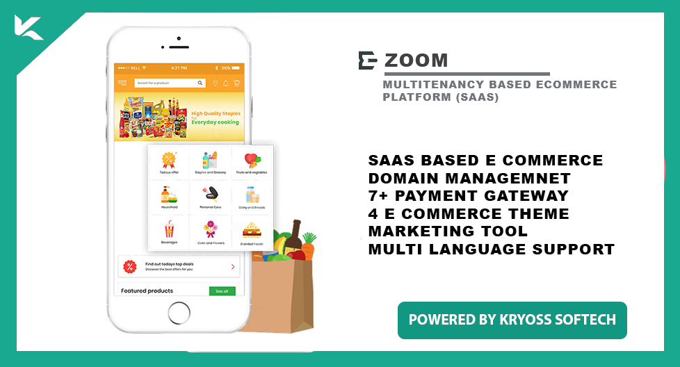 Zoom Multitenancy Based Ecommerce Platform (SAAS)