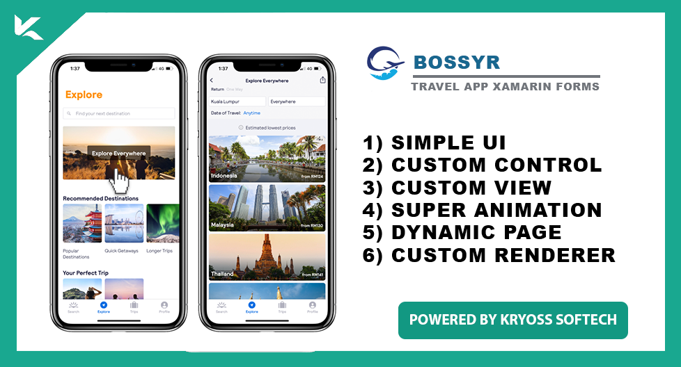 Bossy-Travel App Xamarin Forms