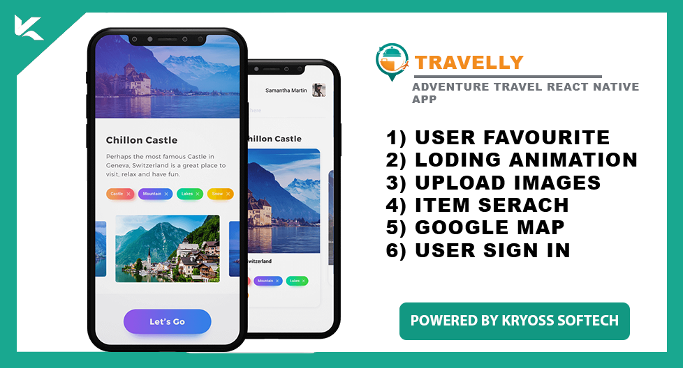 Travelly- Adventure Travel React Native App
